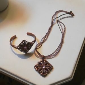 Lia Sophia necklace and bracelet set